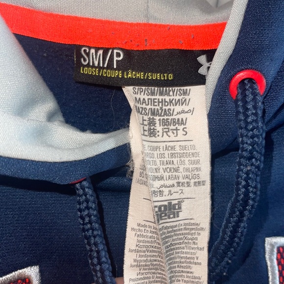 Under Armour Hoodie Youth Small Navy Blue - Picture 2 of 6
